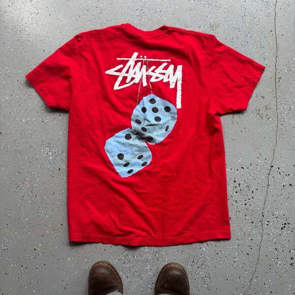 Stussy Other - Stussy Fuzzy Dice Tee Red Size XL